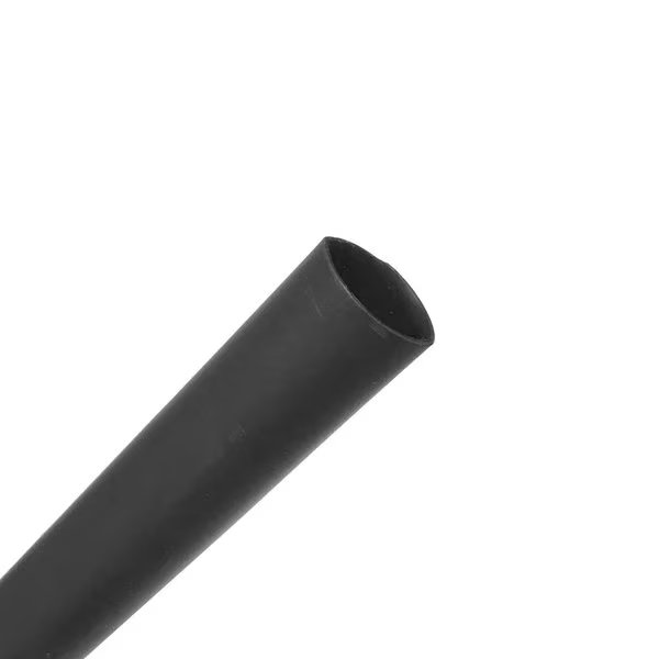 1/8in. Heat Shrink 2:1 Sleeving, Black Thin-Wall PVC Tubing, 4 ft Length, Remington Industries, Mfr#: 1/8PVCHSBLA4